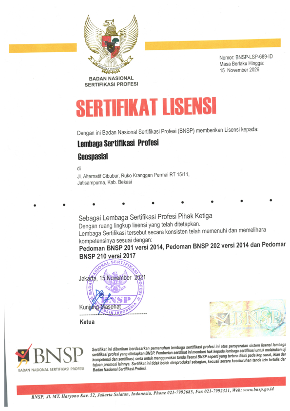 Halaman depan SERTIFIKAT BNSP LSP GEOSPASIAL.pdf